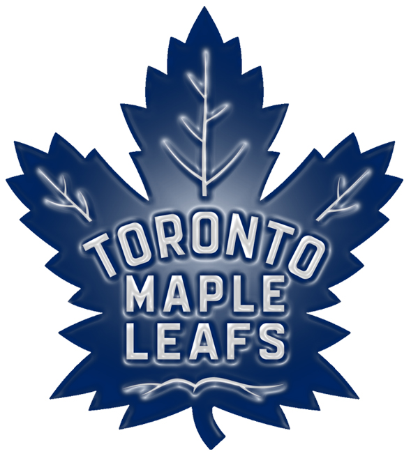 Toronto Maple Leafs Plastic Effect Logo vinyl decal